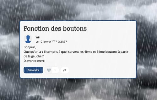 Commentaire fonction bouton ecran