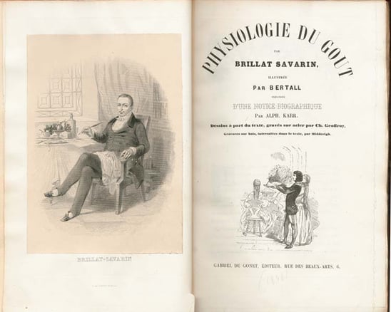 Première page du livre Physiologie du goût, Brillat Savarin