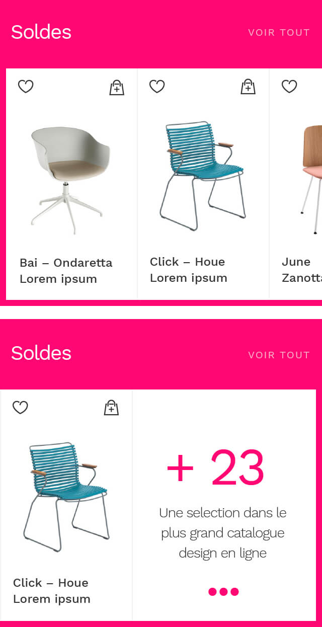 DES COMPOSANTS INSPIRANTS - chaises