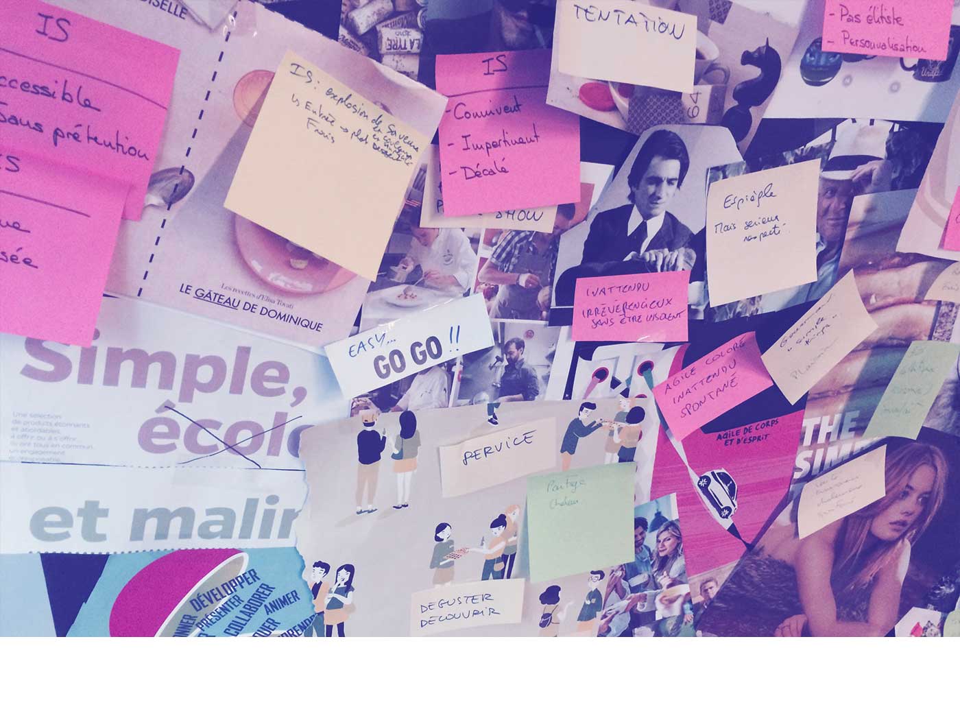 Ateliers d'ideation avec des post-it